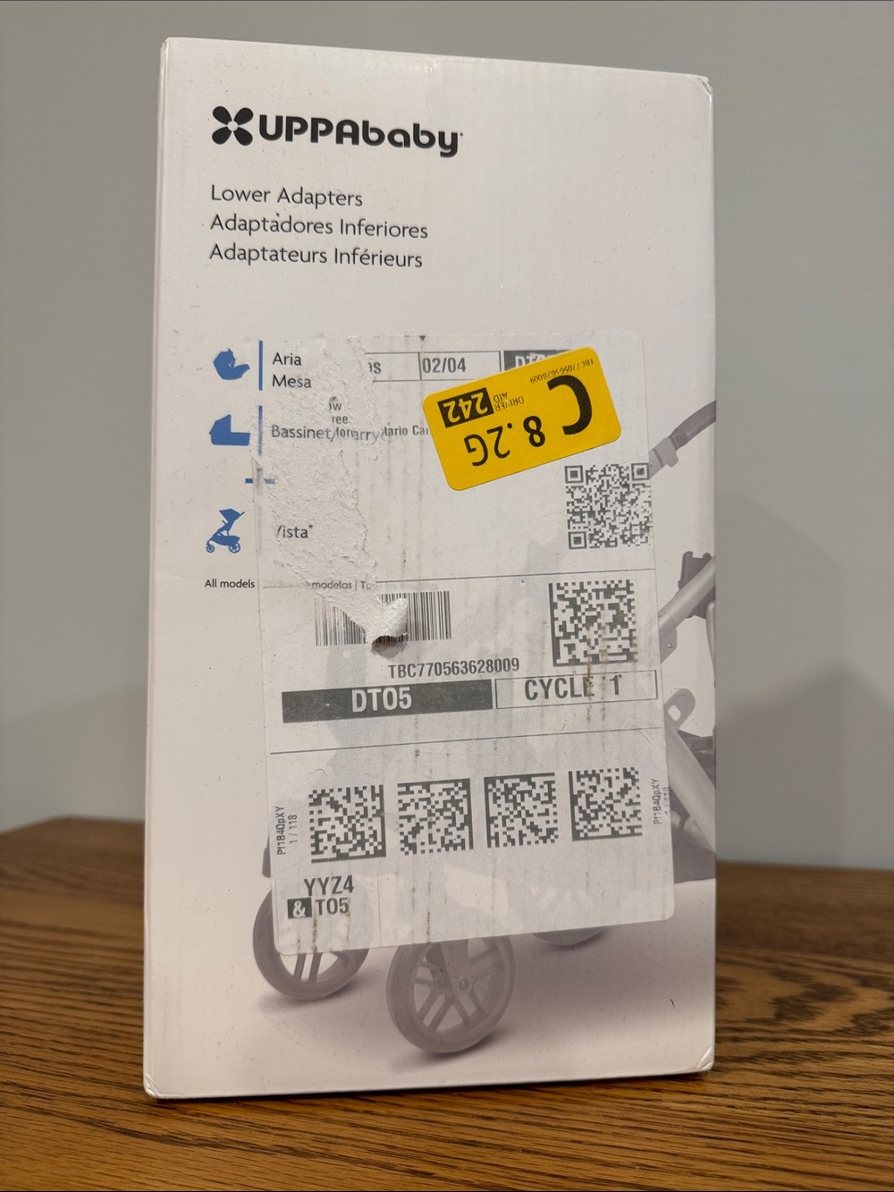 UPPAbaby White Lower Adapters - Stroller Accessory